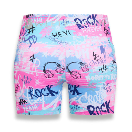 owlete active rock star gym shorts with pocket for girls