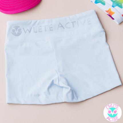 owlete active light sky pastel blue shorts good quality apparel with long lasting style and durability for sports