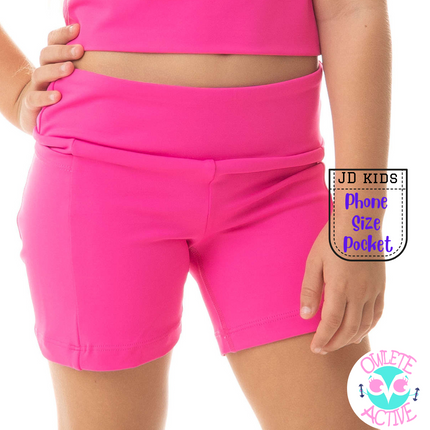 owlete active pink gym shorts