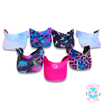 Owlete Active collection of kids sun visors